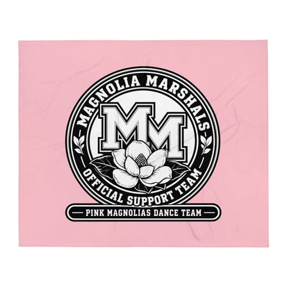 Throw Blanket | Pink Magnolias Dance | Emblem Logo