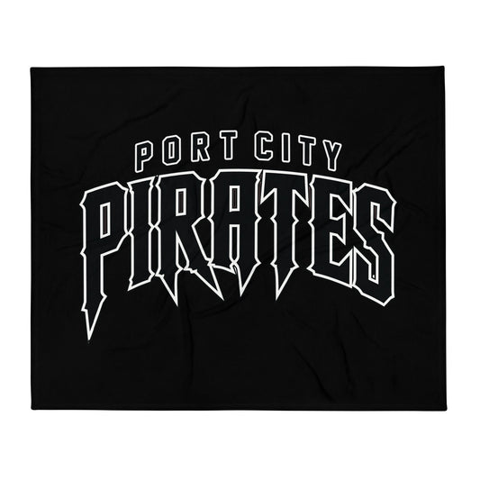 Throw Blanket | Port City Pirates | Script Logo