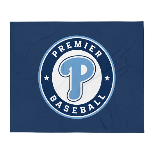 Throw Blanket | Premier Baseball | Badge Logo
