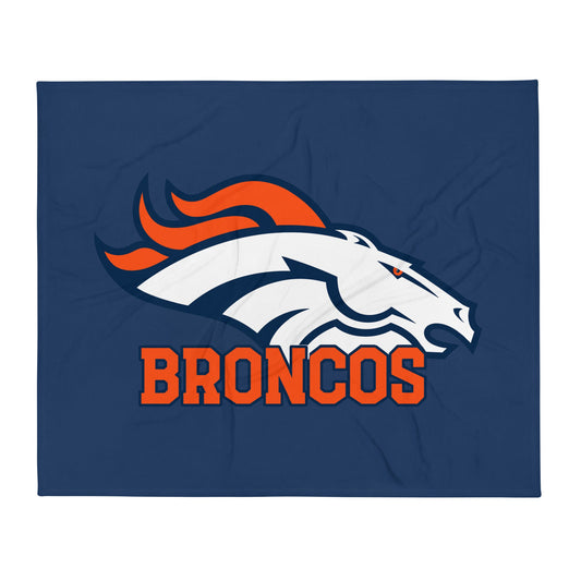 Throw Blanket | Rapid City Broncos - BHYFL | Athletics Logo