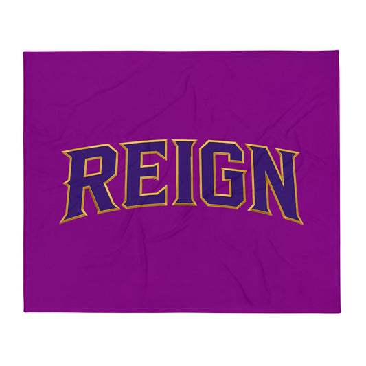 Throw Blanket | REIGN 10U Softball | Modern Script Logo