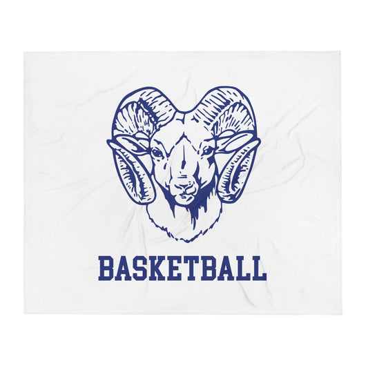 Throw Blanket | Rensselaer Rams | Basketball Logo