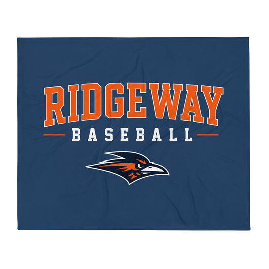 Throw Blanket | Ridgeway High School Baseball | Emblem Logo