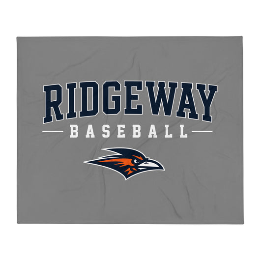 Throw Blanket | Ridgeway High School Baseball | Modern Script Logo