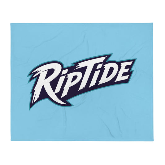 Throw Blanket | RipTide Softball | Modern Script Logo