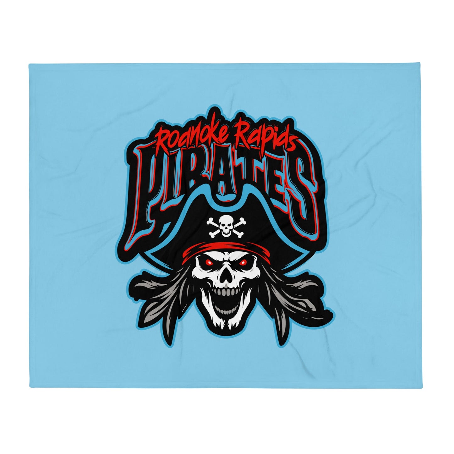 Throw Blanket | Roanoke Rapids Pirates | Reaver Captain Logo