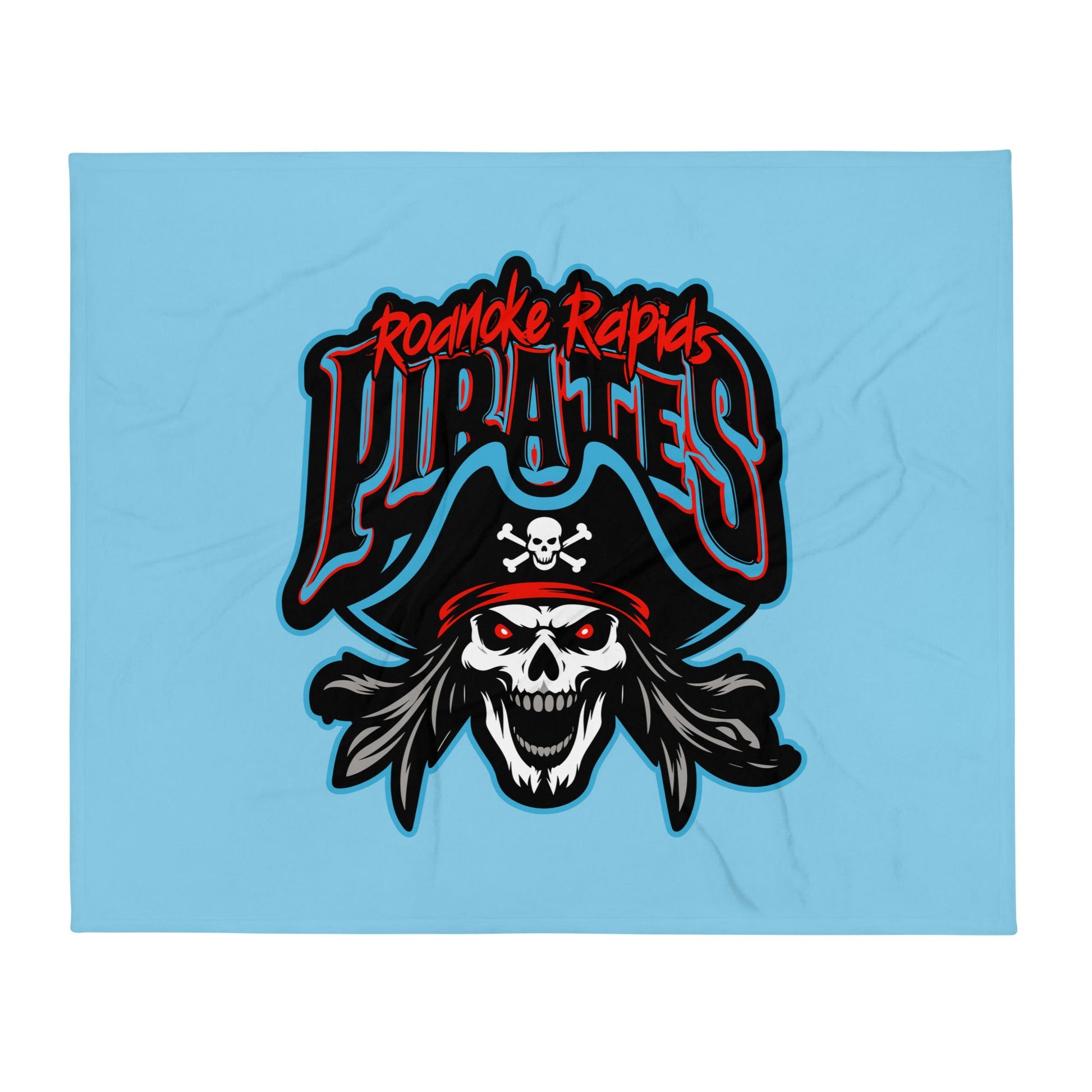 Throw Blanket | Roanoke Rapids Pirates | Reaver Captain Logo