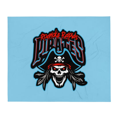 Throw Blanket | Roanoke Rapids Pirates | Reaver Captain Logo
