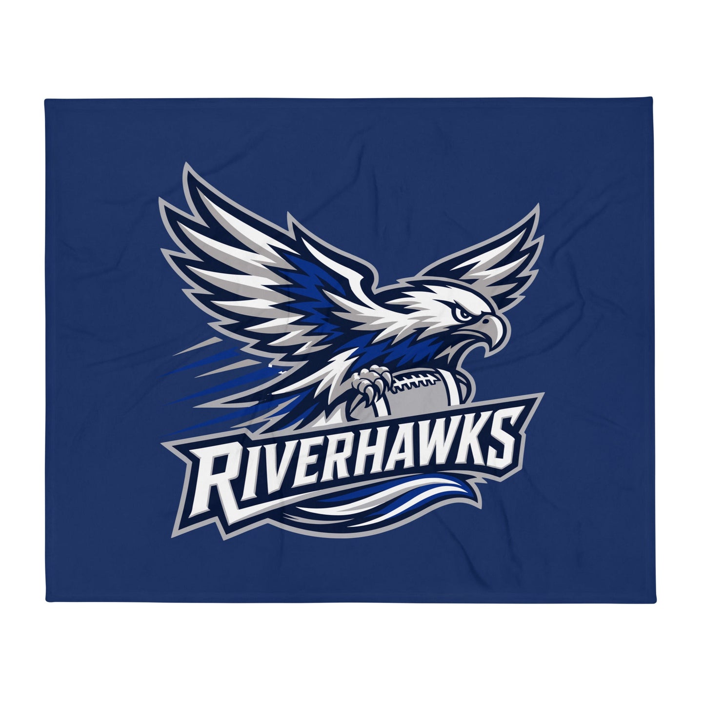 Throw Blanket | Rochester Riverhawks | Crest Logo