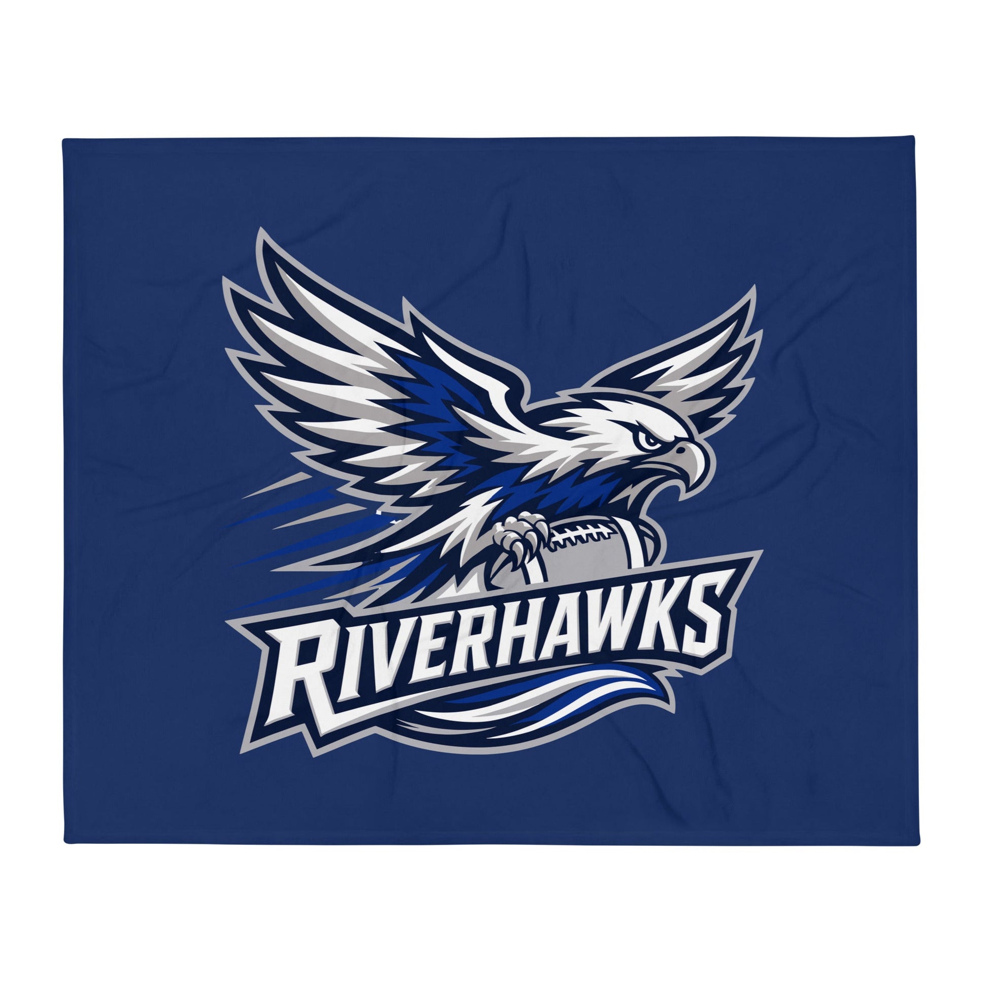 Throw Blanket | Rochester Riverhawks | Crest Logo