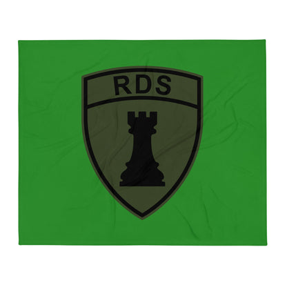 Throw Blanket | Rook Defense Solutions | Crest Logo