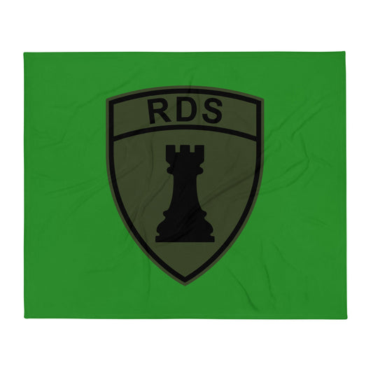 Throw Blanket | Rook Defense Solutions | Crest Logo