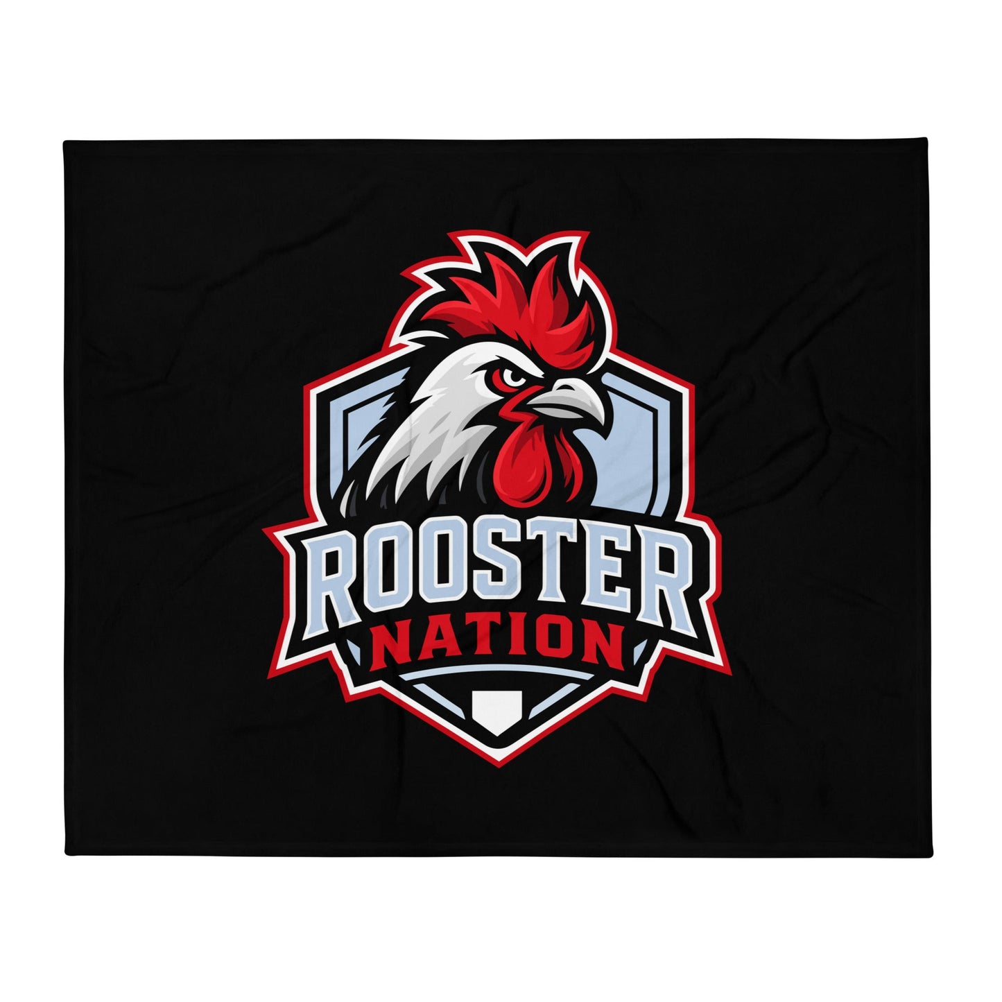 Throw Blanket | Rooster Nation | Shield Logo