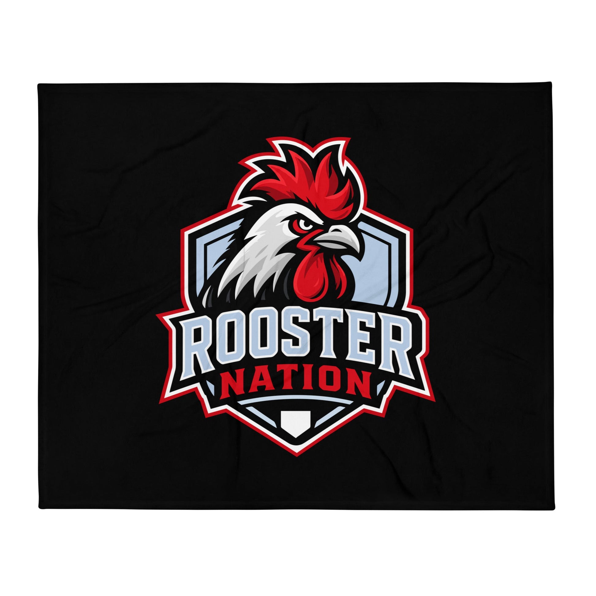 Throw Blanket | Rooster Nation | Shield Logo