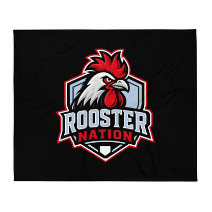 Throw Blanket | Rooster Nation | Shield Logo