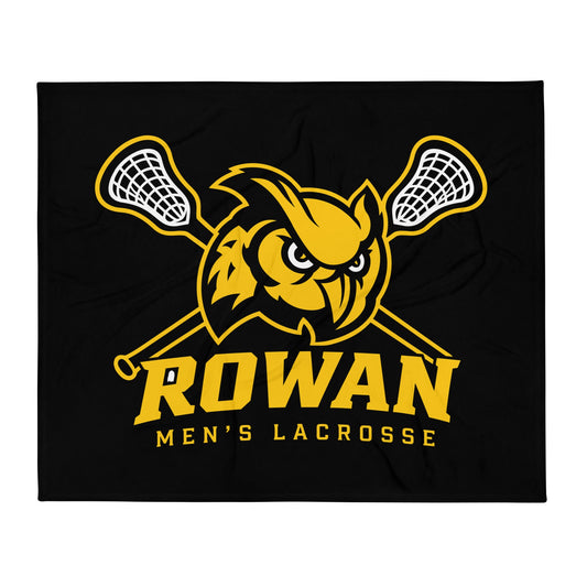 Throw Blanket | Rowan Men’s Lacrosse | Crest Logo