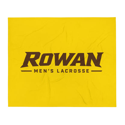 Throw Blanket | Rowan Men’s Lacrosse | Modern Script Logo