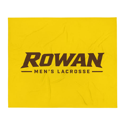 Throw Blanket | Rowan Men’s Lacrosse | Modern Script Logo