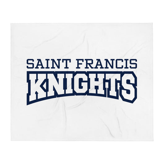Throw Blanket | Saint Francis School | Modern Script Logo