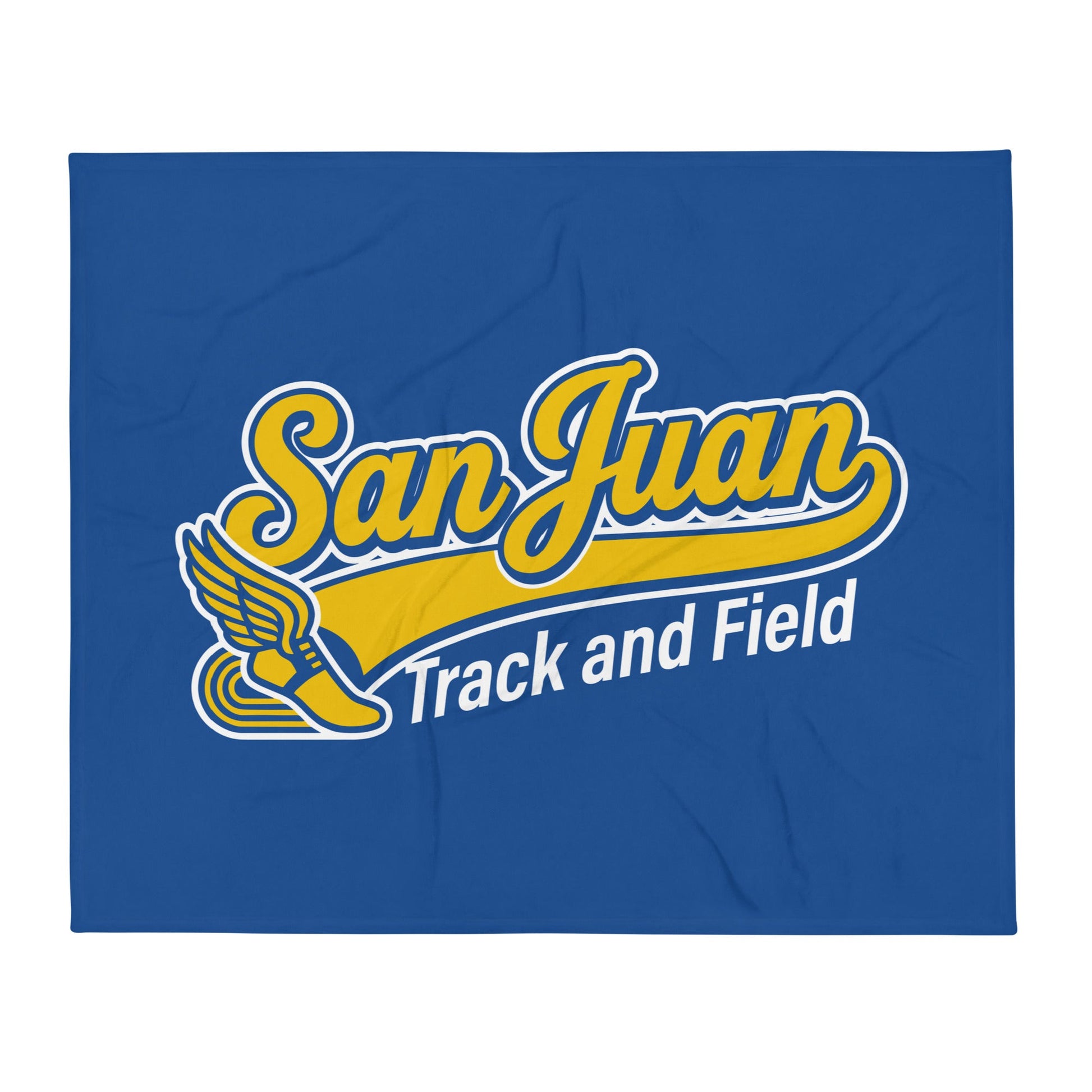 Throw Blanket | San Juan Track and Field | Script Logo
