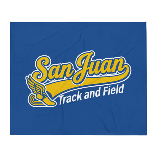 Throw Blanket | San Juan Track and Field | Script Logo