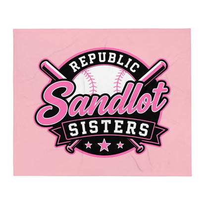 Throw Blanket | Sandlot Sisters | Badge Logo
