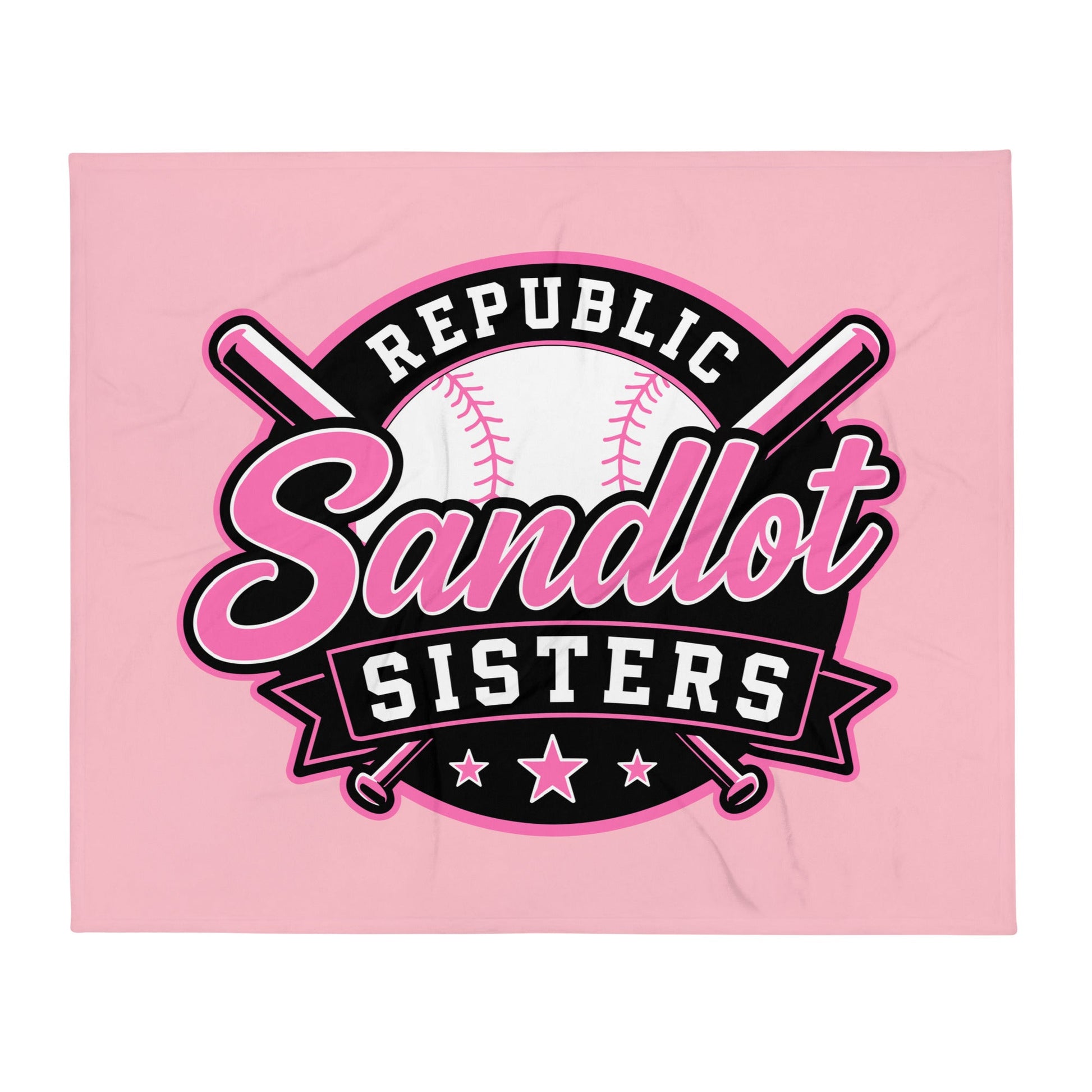 Throw Blanket | Sandlot Sisters | Badge Logo