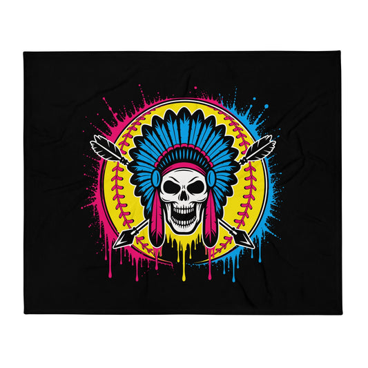 Throw Blanket | Savage Softball | Emblem Logo