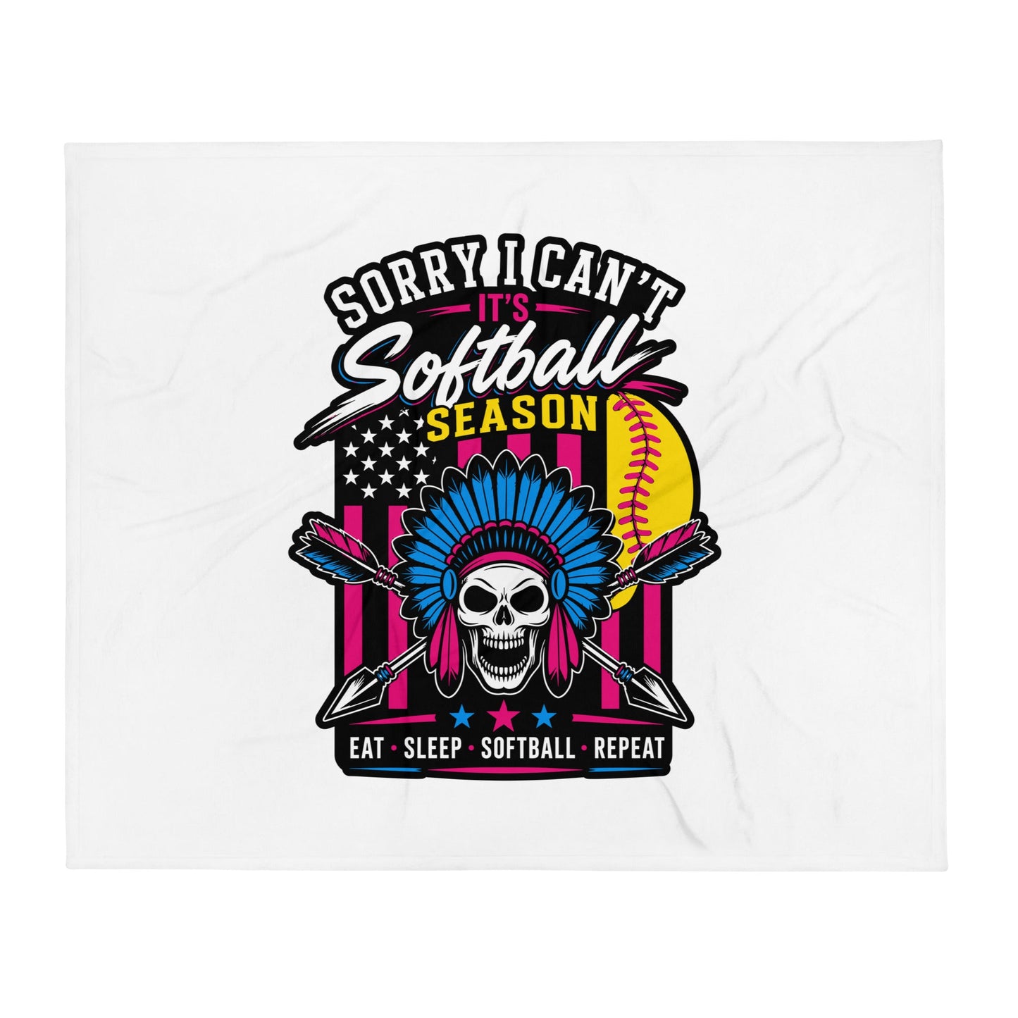 Throw Blanket | Savage Softball | Tribal Ace Logo