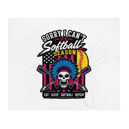 Throw Blanket | Savage Softball | Tribal Ace Logo