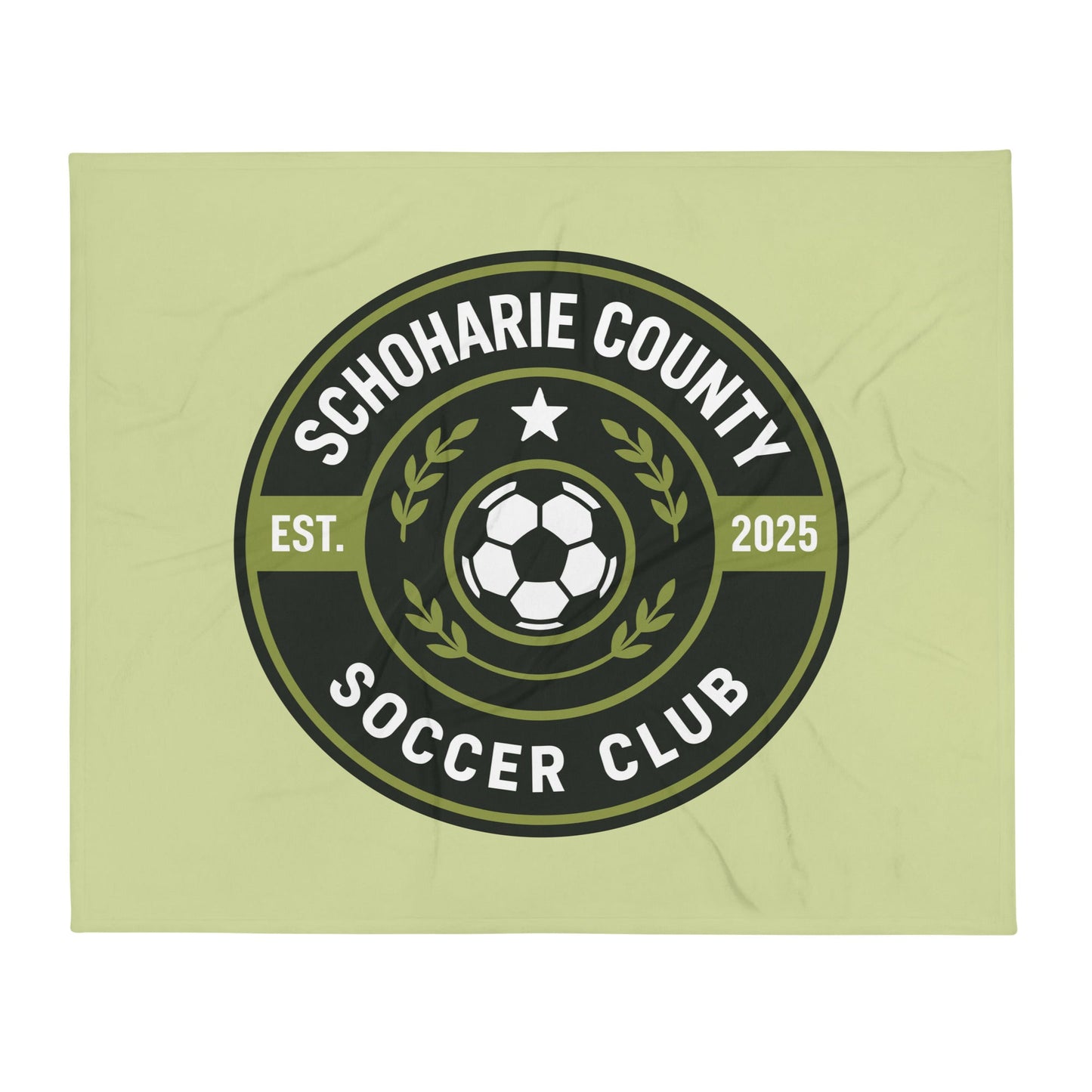 Throw Blanket | Schoharie County Soccer Club | Badge Logo