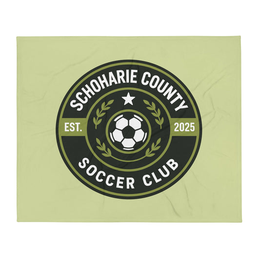 Throw Blanket | Schoharie County Soccer Club | Badge Logo