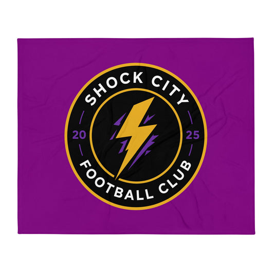 Throw Blanket | Shock City FC | Badge Logo