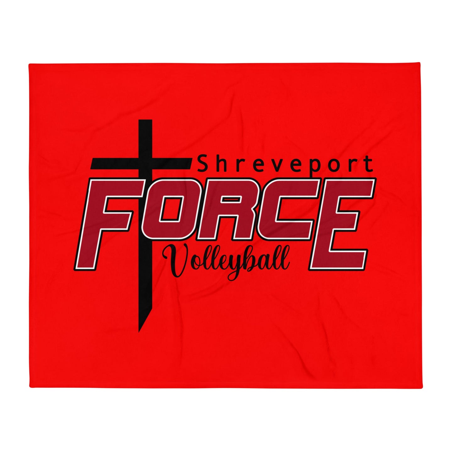 Throw Blanket | Shreveport Force Volleyball | Crest Logo