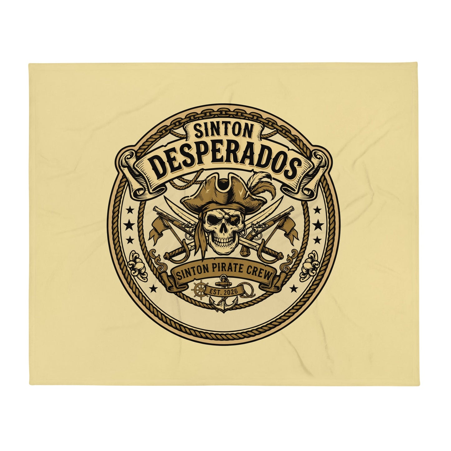 Throw Blanket | Sinton Desperados Baseball | Badge Logo