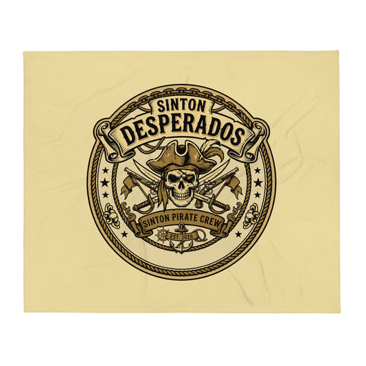 Throw Blanket | Sinton Desperados Baseball | Badge Logo