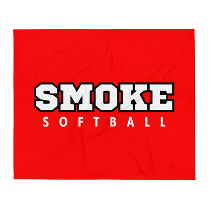 Throw Blanket | Smoke 14U Softball | Crest Logo