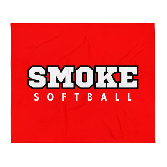 Throw Blanket | Smoke 14U Softball | Crest Logo