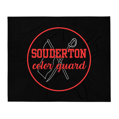 Throw Blanket | Souderton Color Guard | Badge Logo