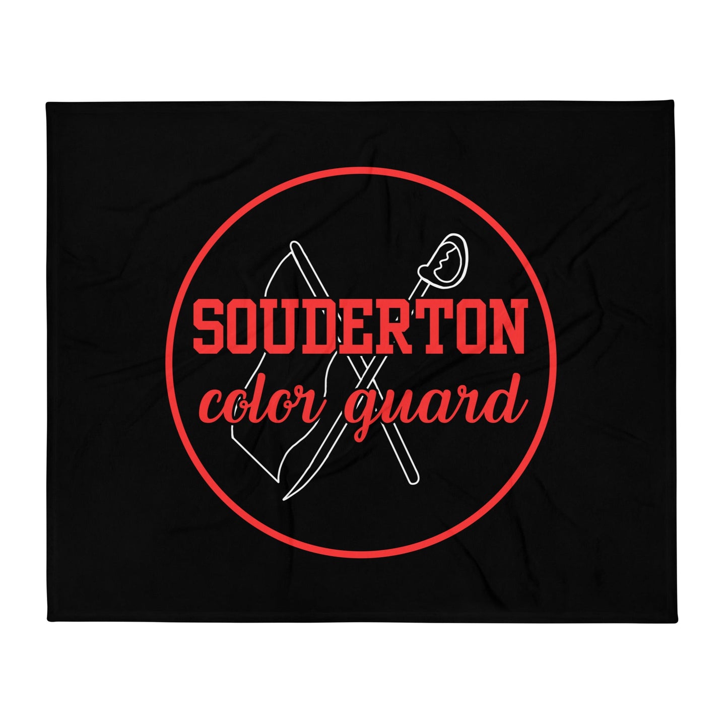 Throw Blanket | Souderton Color Guard | Badge Logo