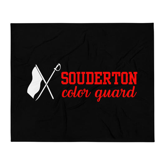 Throw Blanket | Souderton Color Guard | Crest Logo