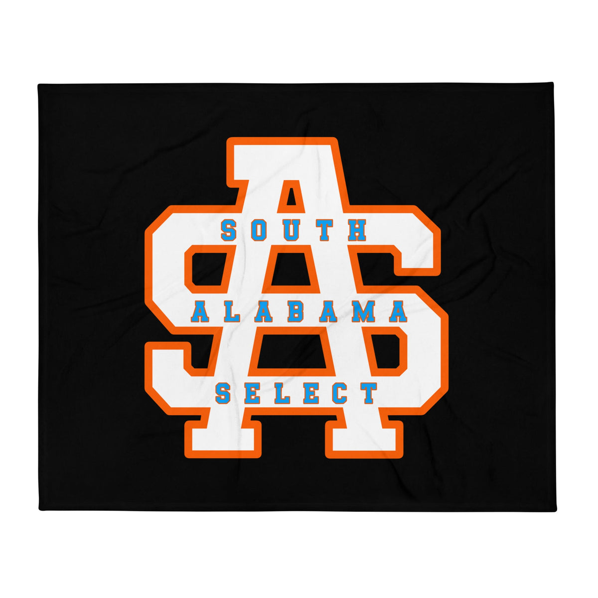Throw Blanket | South Alabama Select 8U | Letter Crest Logo