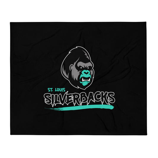 Throw Blanket | St. Louis Silverbacks Women’s Football Team | Mascot Logo