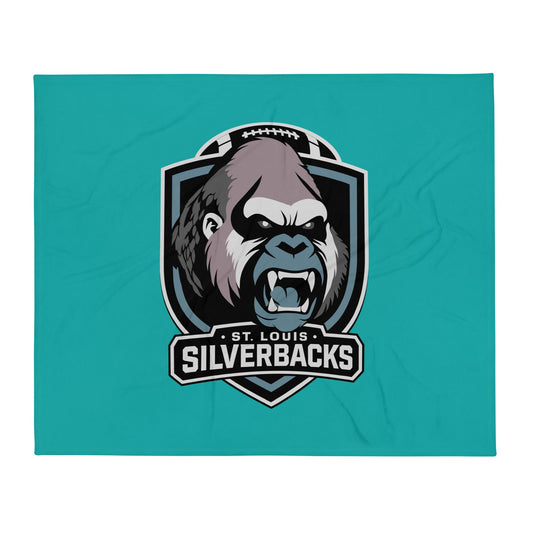 Throw Blanket | St. Louis Silverbacks Women’s Football Team | Shield Logo