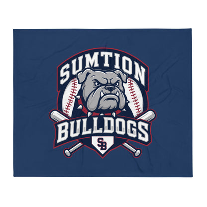 Throw Blanket | Sumtion bulldogs | Emblem Logo