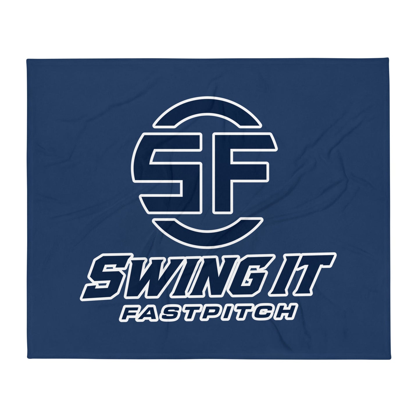Throw Blanket | Swing It Fastpitch | Crest Logo