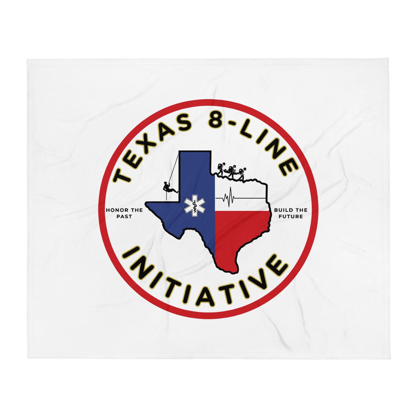 Throw Blanket | Texas 8 - Line Initiative | Badge Logo