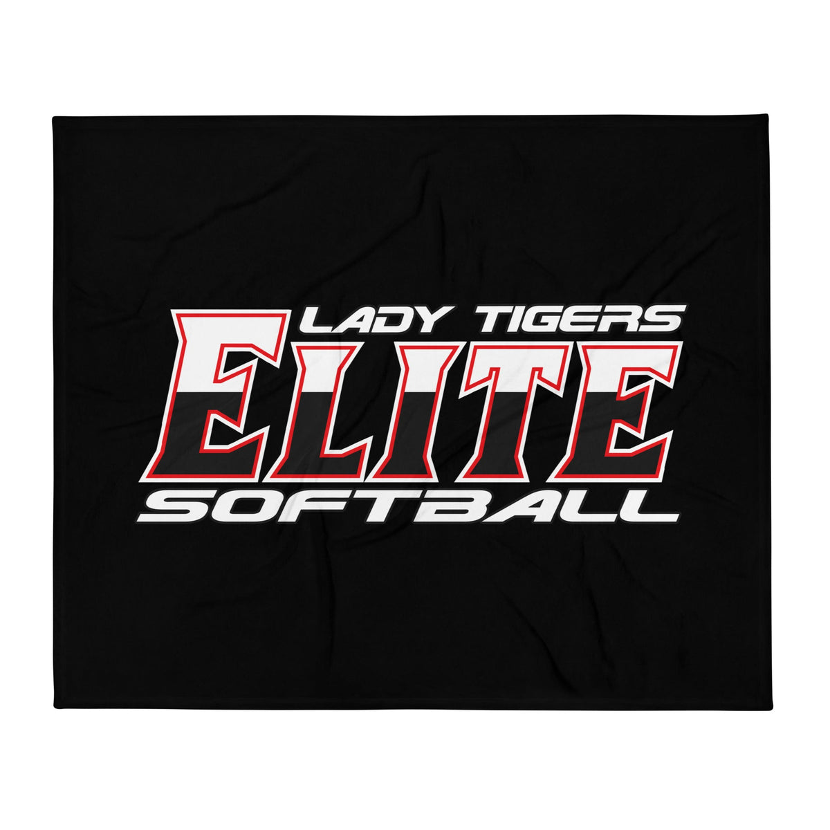 Throw Blanket | Tigers Elite Softball | Modern Script Logo