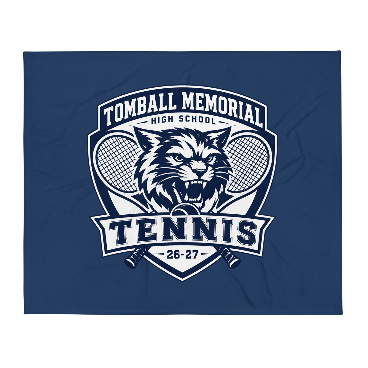 Throw Blanket | TMHS Tennis | Shield Logo