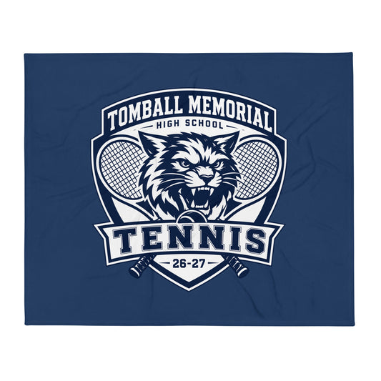 Throw Blanket | TMHS Tennis | Shield Logo